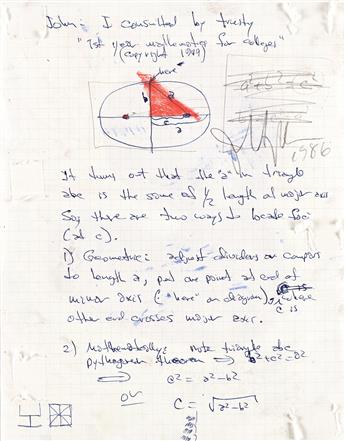 JOHN NEWMAN Untitled (Pythagorean Theorem).